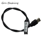 GRN-FLASHING, 50 см, usb-разъем, кабель, линия DC5-24V, 3 клавиши, 4 контакта, переключатель, линия управления для RGB светодиодной ленты