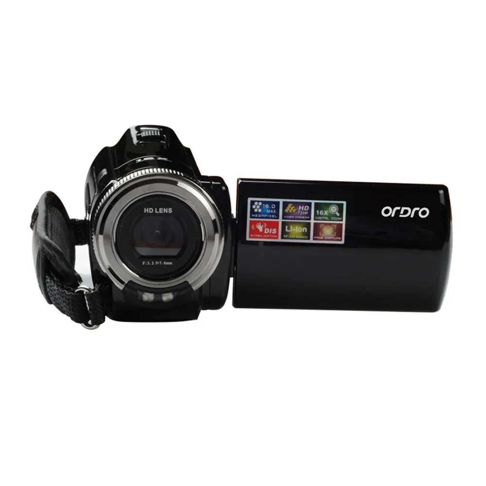 16MP 720P 16X цифровой зум dvc Цифровая видеокамера 2,7 дюймов TFT ЖК-экран распознавание лица захват улыбки анти-встряхивание