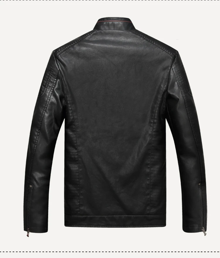 newLeather замшевая куртка Модные осенние Мотоциклетные Куртки из искусственной кожи мужские зимние куртки-бомберы Bolubao Для мужчин