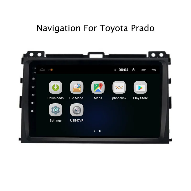 9 "2.5D ips Android 8 1 автомобильный DVD gps плеер для Toyota Prado 2004-2009 Автомагнитола стерео