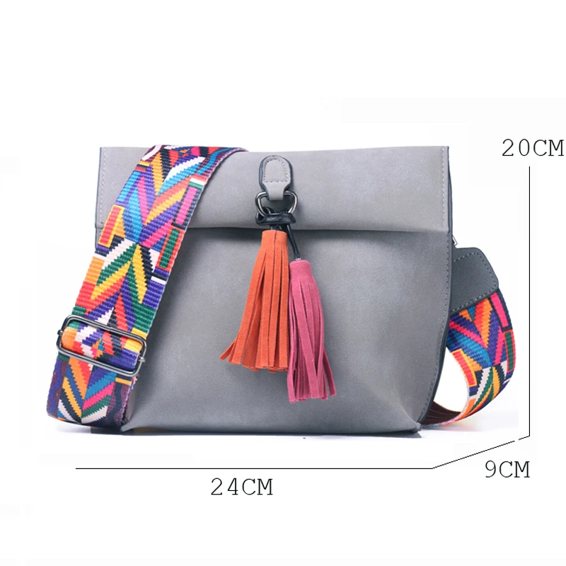 DAUNAVIA Women Bag Crossbody Tassel Shoulder Luxury Handbags Bags Designer Brand Bohemian strap for women | Багаж и сумки