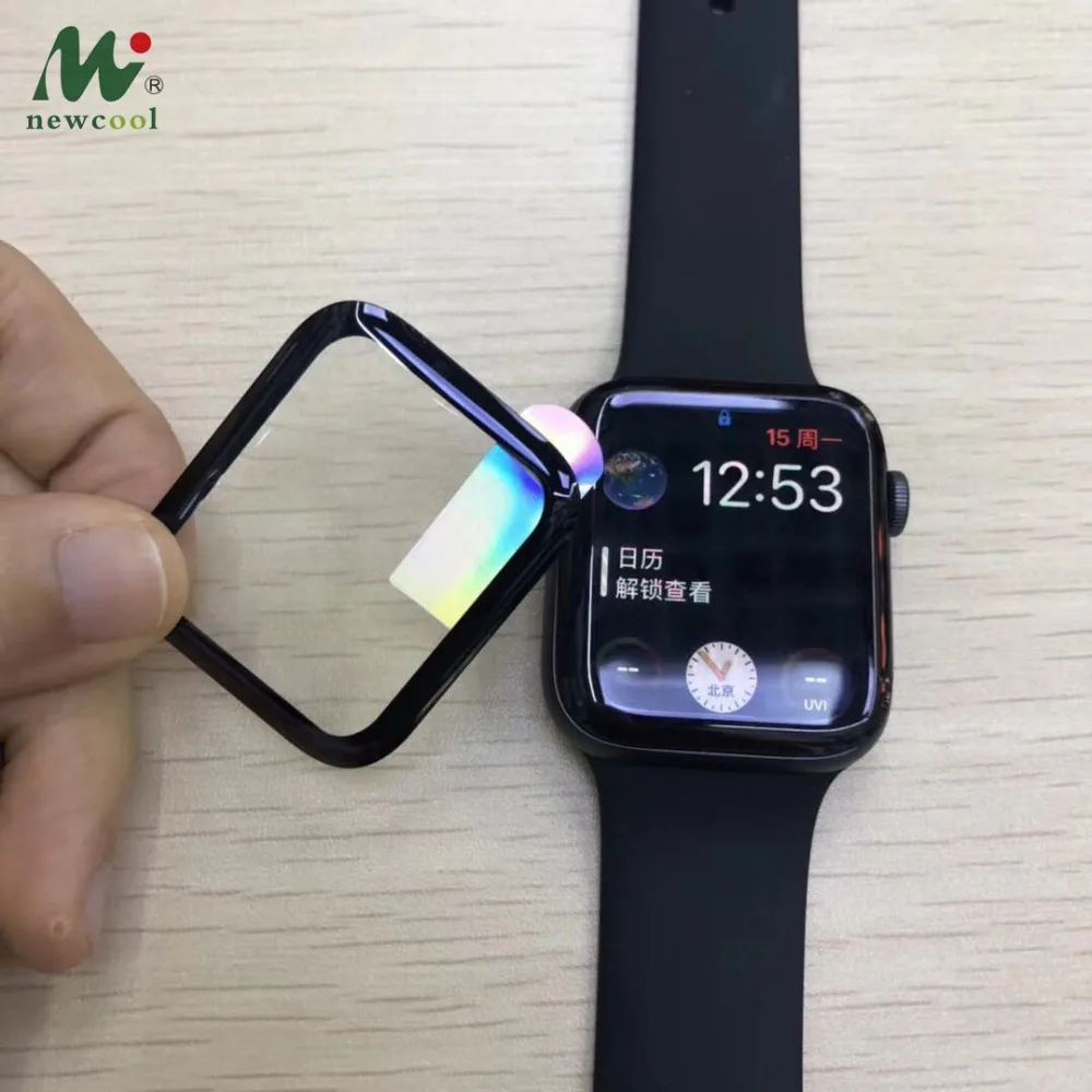 3D Curved Full Cover Tempered Glass For Apple Watch 4 3 2 1 Screen Protector 40 44 38 42mm 9H Film for iWatch | Мобильные телефоны