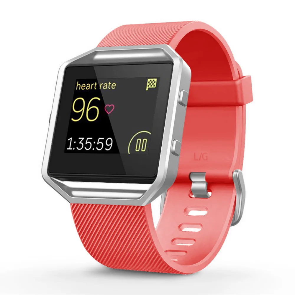 Силиконовый ремешок для часов fitbit blaze band, Смарт-часы, браслет wirst, сменный резиновый ремешок для часов fitbit с высоким ремешком