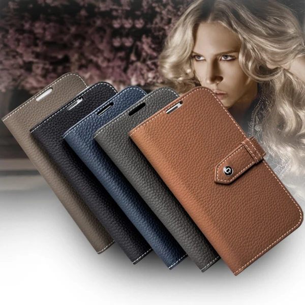 2016 QIALINO New Style Cell Phone Cover Case for Samsung Galaxy Note 3 III N9000 N9002 Card Slot Best Leather PC Back | Мобильные
