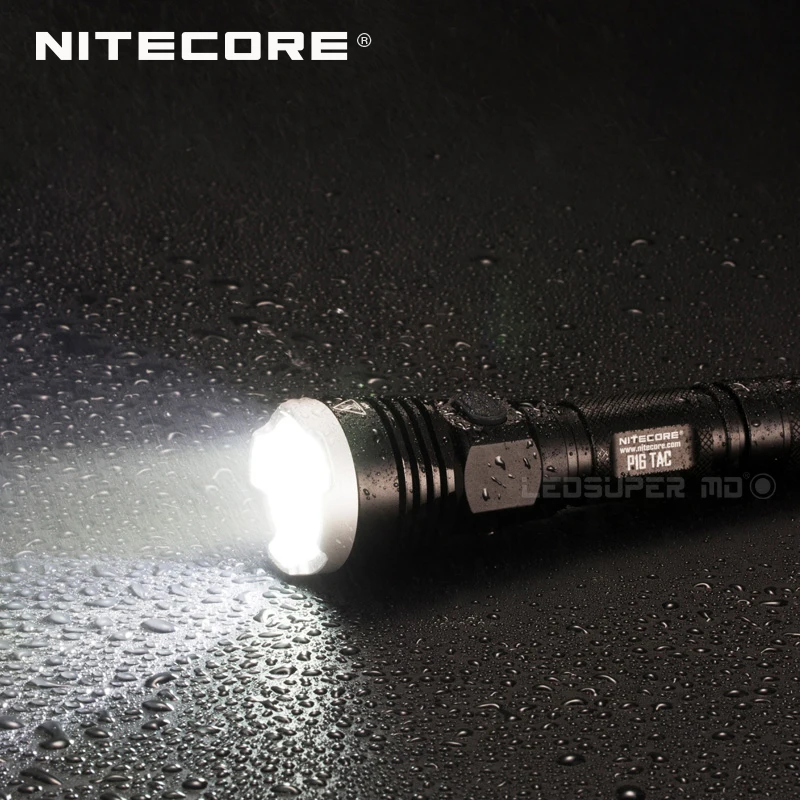 

NITECORE P16TAC CREE XM-L2 U3 LED High Intensity Tactical Flashlight with 1000 lumens + 300m beam distance
