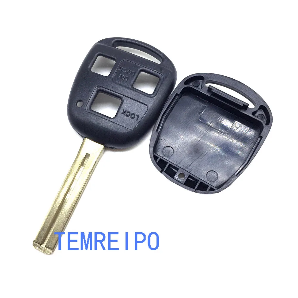 Корпус дистанционного ключа с тремя кнопками и лезвием для LEXUS ES300 GS300 GS430 GX470 LS200
