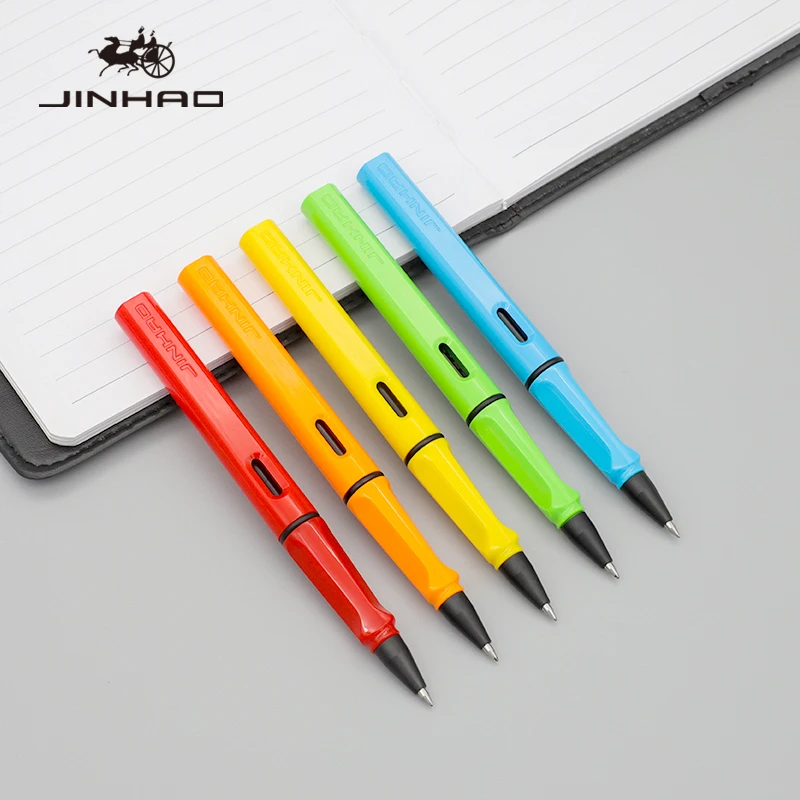 Новая цветная Шариковая ручка jinhao 599A высококачественные пластиковые шариковые