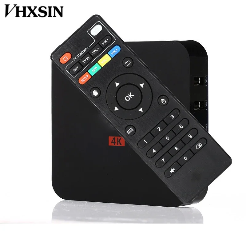 VHXSIN 50 pcs/lot Android 7.1 Tv Box MXQ PRO 4K Quad Core 1GB 8GB amlogic s905w Streaming Media Player Smart Set Top | Электроника