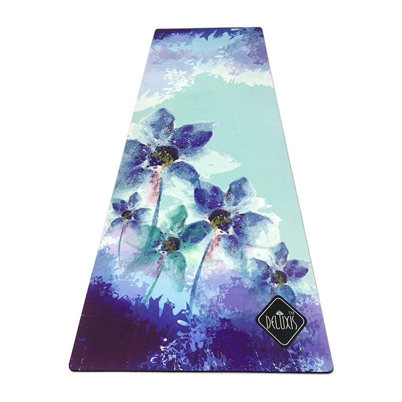 

183 см * 61 см * 3,5 мм натуральный каучук, впитывающий пот, Экологичная Удобная замшевая ткань, нескользящий коврик для упражнений и йоги