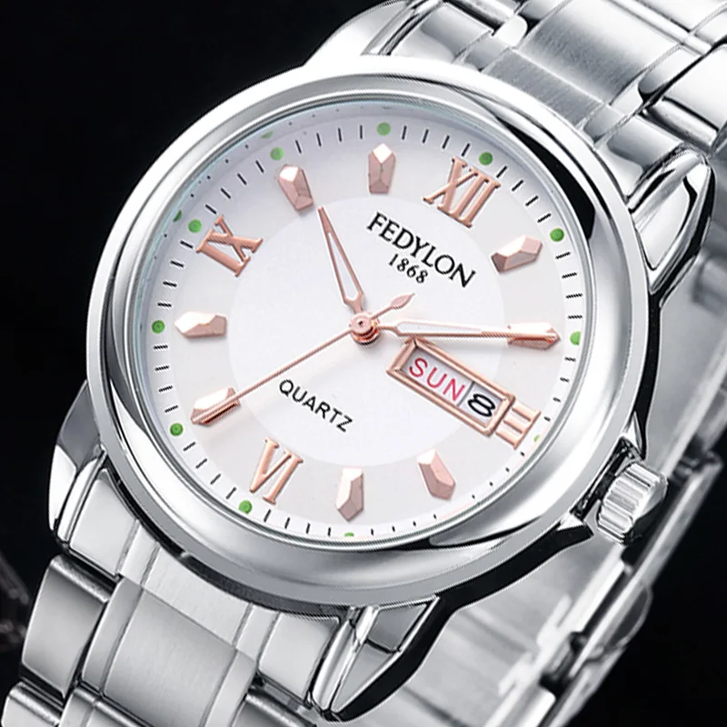 Мужские часы Reloj Hombre новинка Прямая поставка мужские со стальным ремешком с