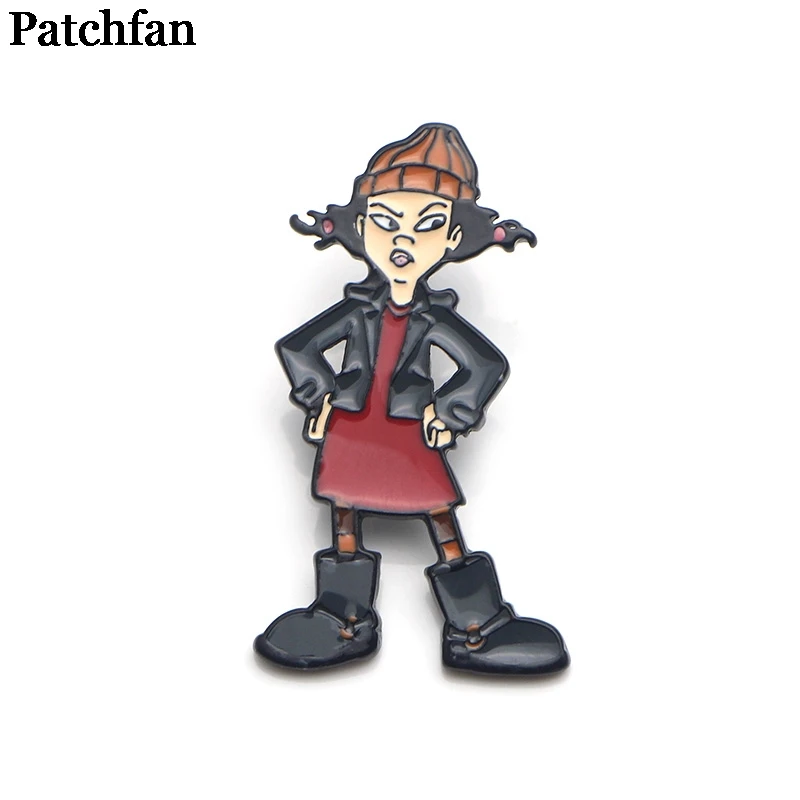 1 Patchfan рекес цинк мультфильм булавки для мужчин женщин para рубашка Шарм пальто одежда рюкзак аксессуары медаль значки Броши A2032 - Цвет: 1
