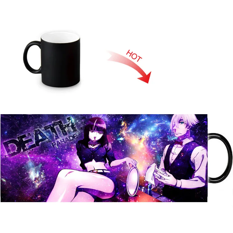 Death Parade холодная горячая Чувствительная кружка тепломеняющая Цветная
