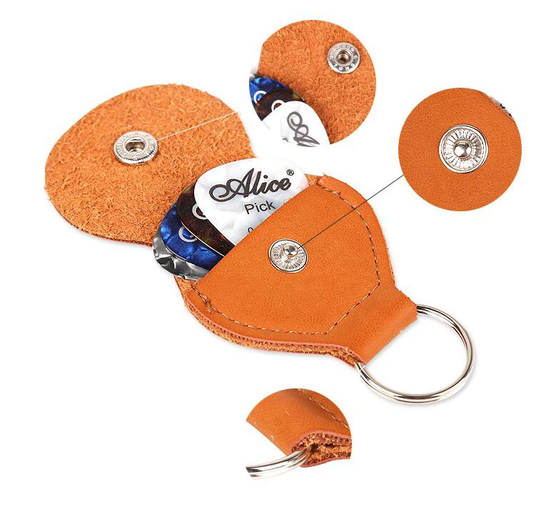 5 шт. медиаторы для гитары Alice акустической выбирает + 1 кожаного брелка ключей