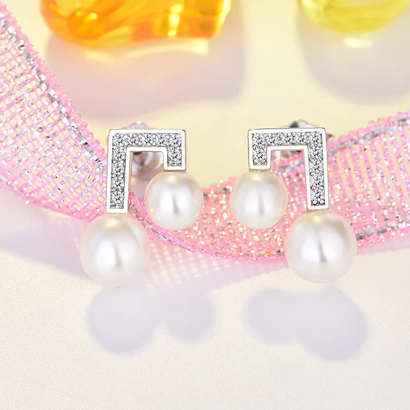 Fashion simple ladies wild natural beads zircon earrings party wedding big circle jewelry accessories | Украшения и аксессуары