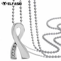 womens necklace silver ribbon czs cremation keepsake memorial urn stainless steel pendant chain jewelry up044