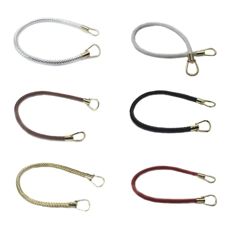 

DIY Handbag Braided Pu Leather Purse Handles Handbags Replacement Straps Accessories