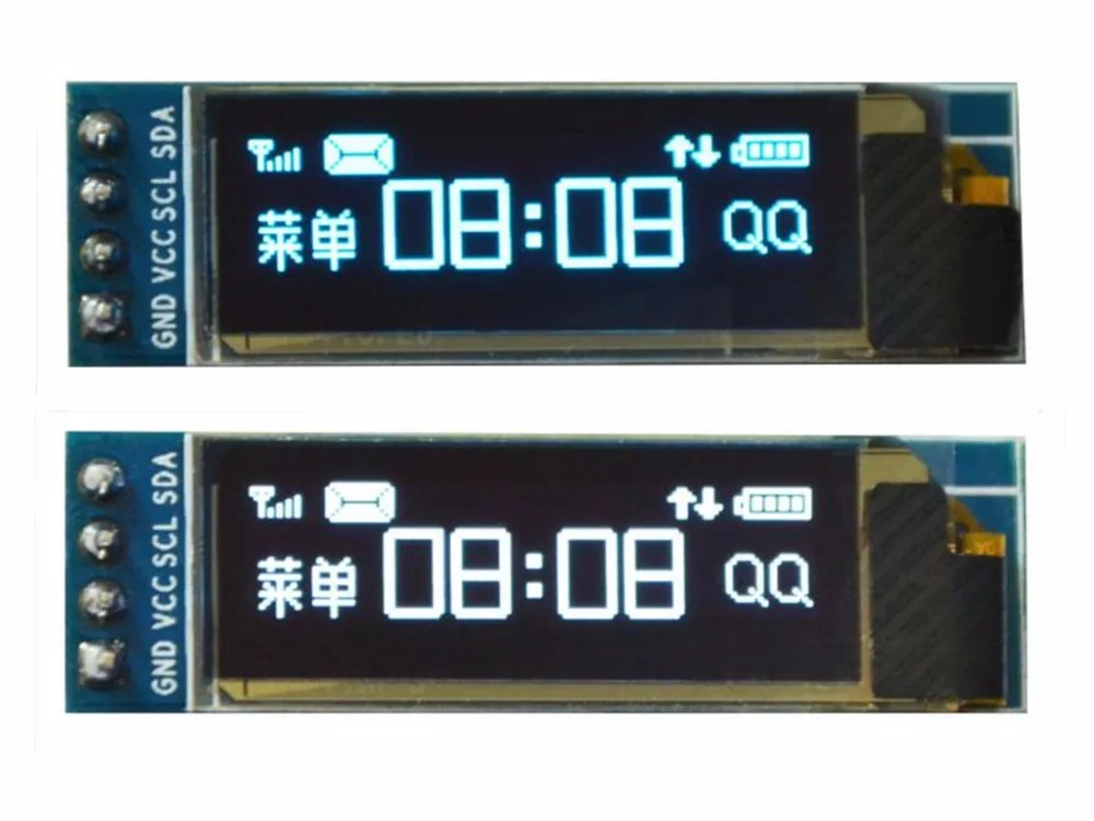 0.91 inch I2C OLED module 12832 SSD1306 controller display screen with PCB base board 4PIN - купить по выгодной цене |