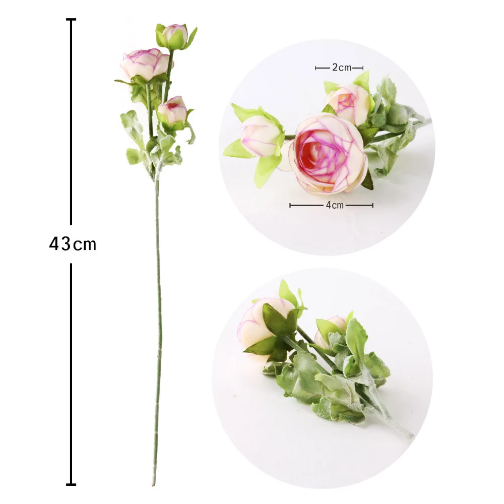 6 шт./партия шелковые лепестки для свадеб букет искусственных цветов яркие