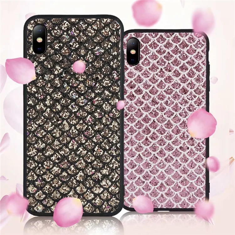 Блестящий чехол Fish Scale для OPPO A59 F5 F9 F11 Pro Oppo A3S A7 Realme 3 C2 задняя крышка|Бамперы| |