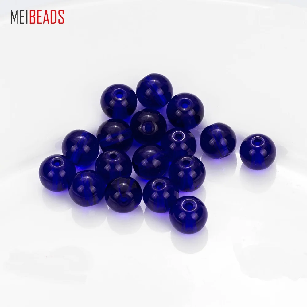 

Стеклянные круглые разноцветные стеклянные бусины MEIBEADS EY5378, 6 мм/8 мм