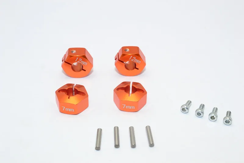 Осевой шестигранный адаптер WRAITH из сплава 1/10 (12 мм x 7 мм)-набор 4 шт. для AXIAL EXO SCX10 |