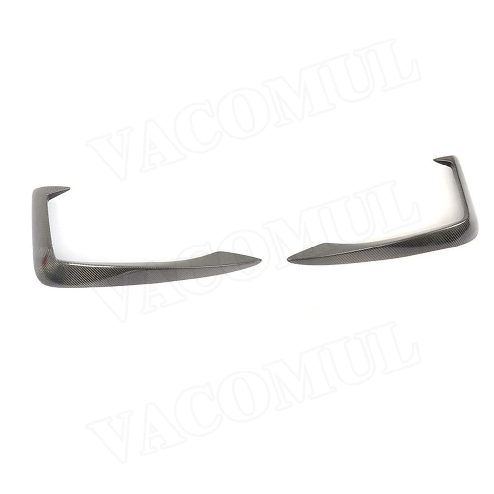 Углеродное волокно передний бампер противотуманная фара крышка для бровей