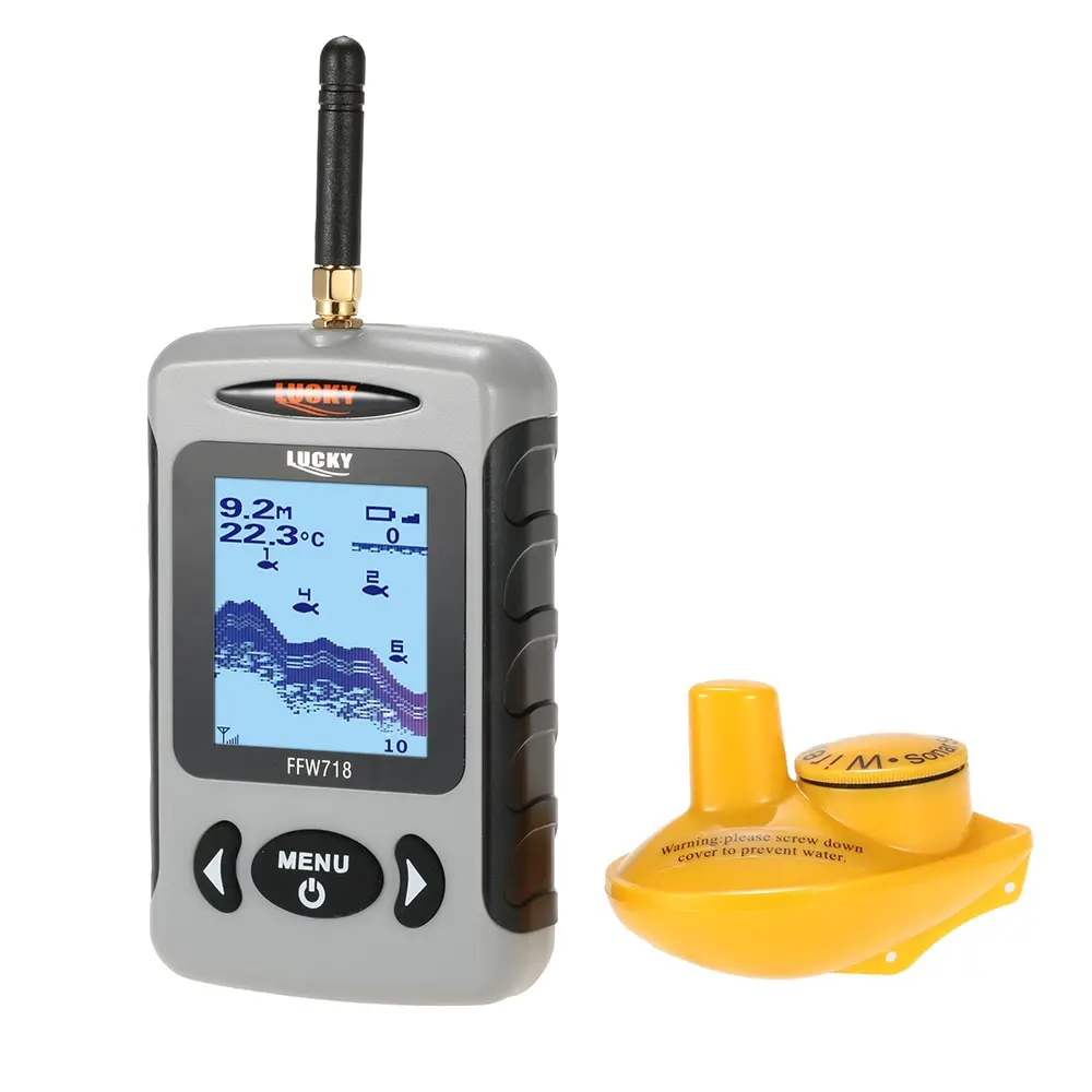 Фото Lucky Wireless Sonar FFW718 & FFW718LA портативный рыболокатор 45 м/135FT гидролокатор с сигналом Lucky Wireless Sonar FFW718 & FFW718LA портативный рыболокатор 45 м/135FT гидролокатор с сигналом
