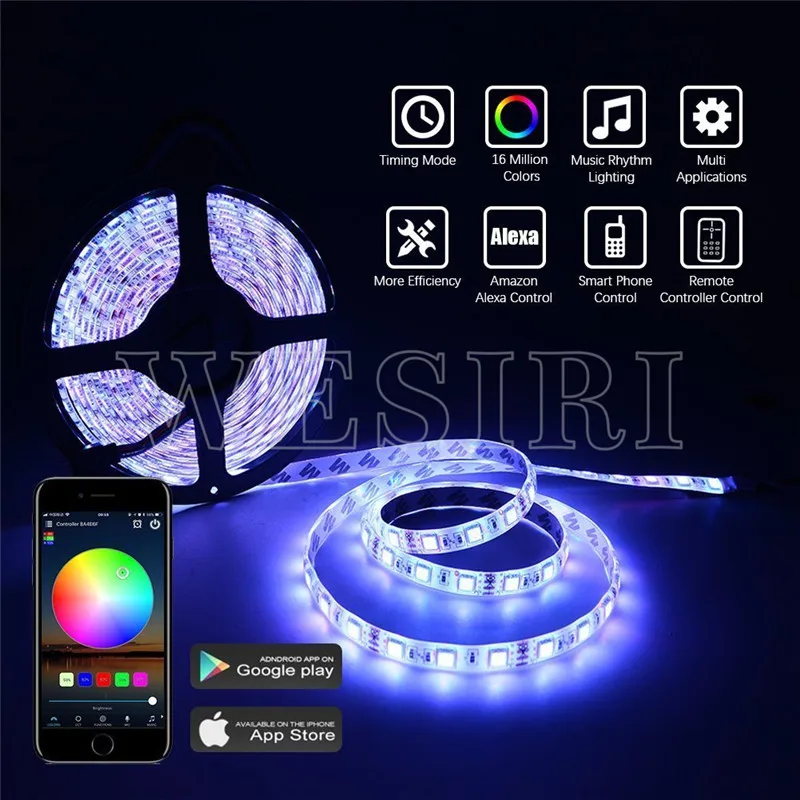 Светодиодная ленсветильник 5050 SMD 60led s/m RGB/RGBW 12 В постоянного тока 5 м 10