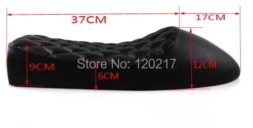 SAFFEN черное винтажное сиденье для мотоциклистов CG GN CB200 CB350 CB400SS CB750 SR400 SR500 XJ XS KZ