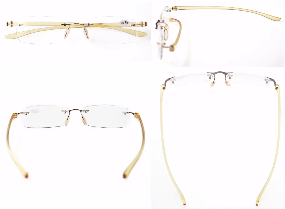 R14001 Mix Eyekepper 6-Pack разноцветные маленькие линзы без оправы очки для чтения+ 0,50-+ 4,00