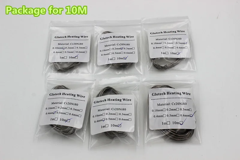 Нагревательные провода Glotech 20 м/0 18 мм RDA предварительно установленные катушки