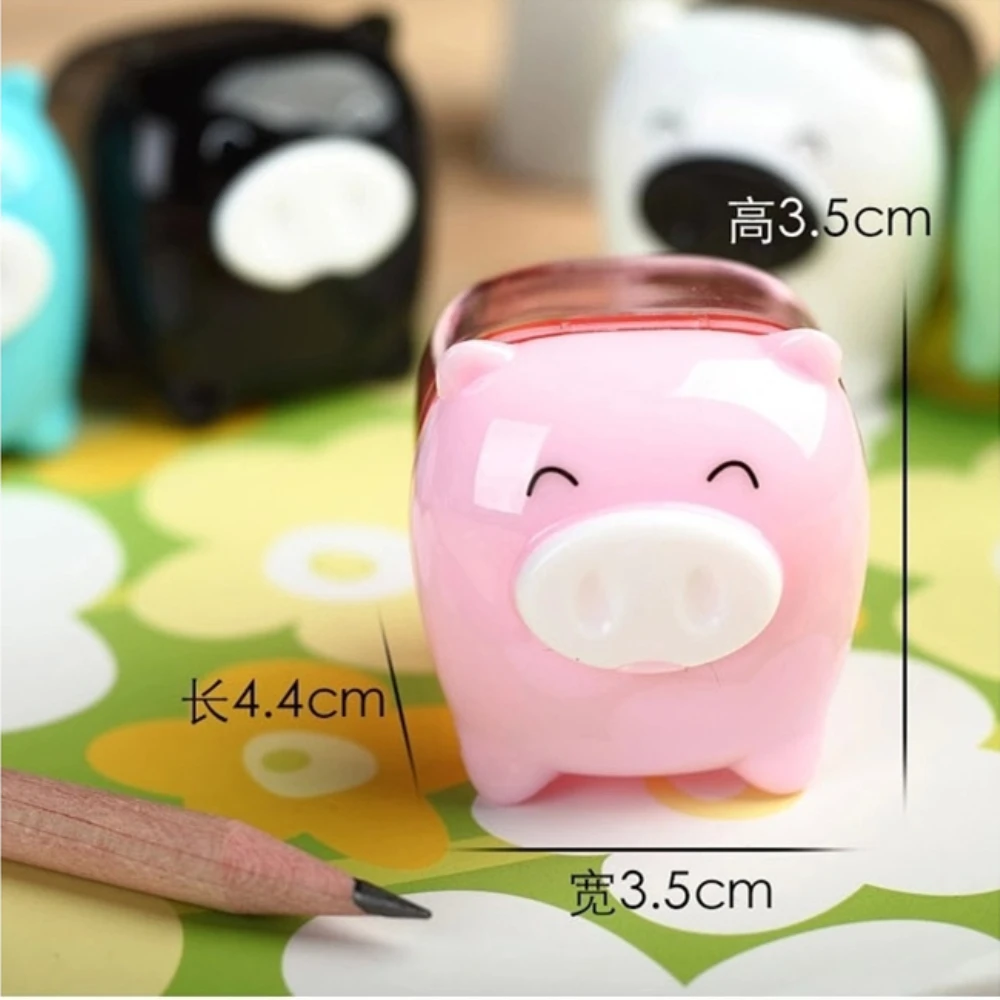 1 P Kawaii животных Свинья цветные сладкие конфеты точилка для карандашей Корейская Школа Офисные принадлежности пластик точилка для карандашей ножи