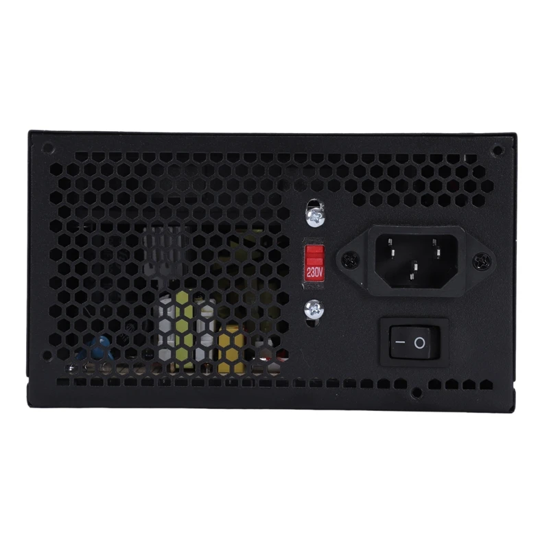 170 260 В Макс 650 Вт блок питания Psu Pfc красный 12 см тихий вентилятор 24Pin 12В ПК