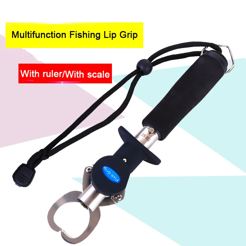 

Multi-function Fishing Tool Stainless Steel Fishing Grip with 100cm Ruler and Scale 15KG Maximum Weight
