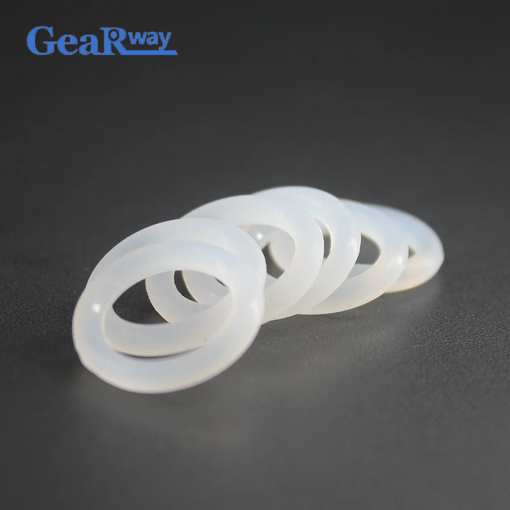 Уплотнительное кольцо Gearway Толщина 2 4 мм полупрозрачное Силиконовое