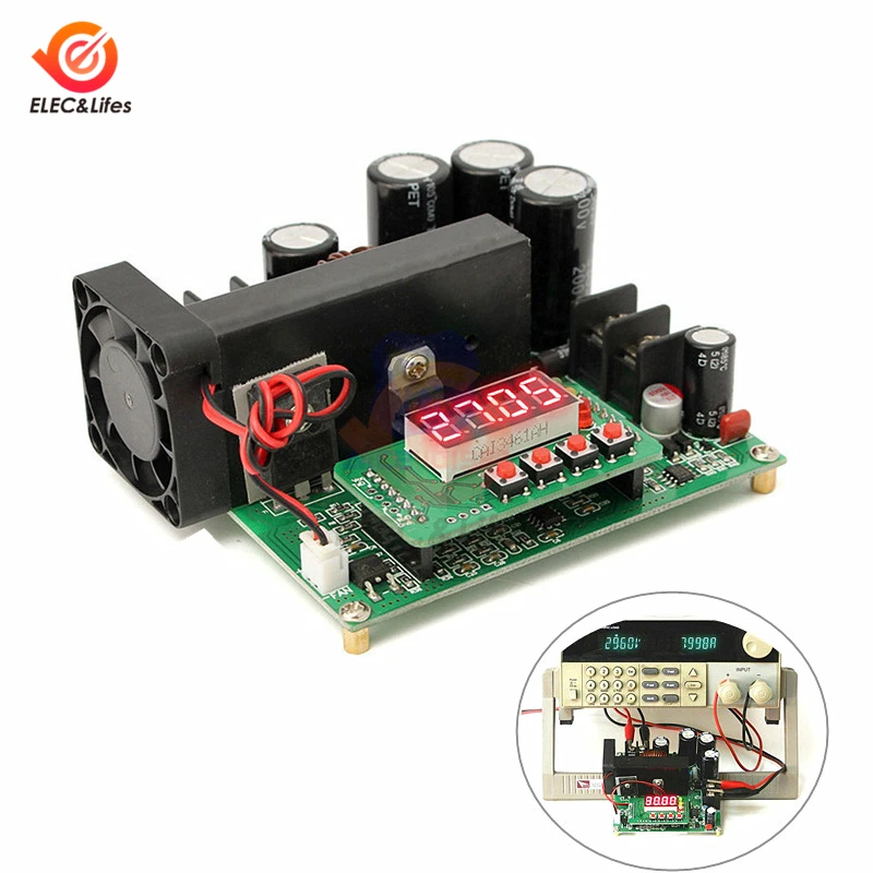 Высокая мощность BST900W 8-60 В до 10-120 В DC/DC Светодиодный преобразователь с цифровым управлением повышающий преобразователь напряжения трансформатор модуль регулятор