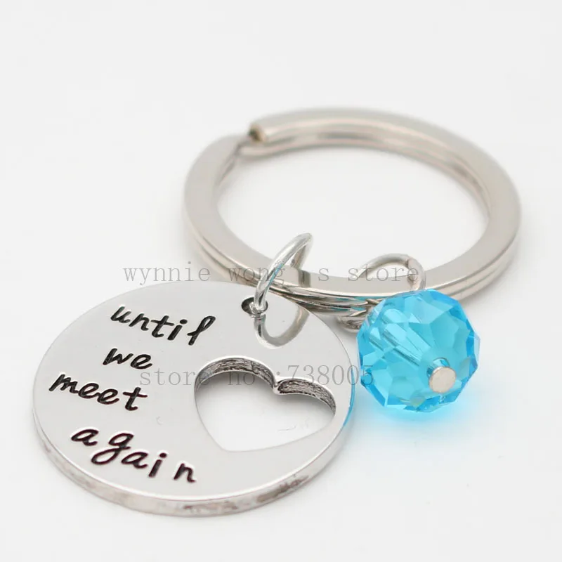 &quotUntil We Meet Again &quotMemorial Necklace Memory &ampkeychain Carry You With Me Remembrance Jewelry Hold In My Heart |