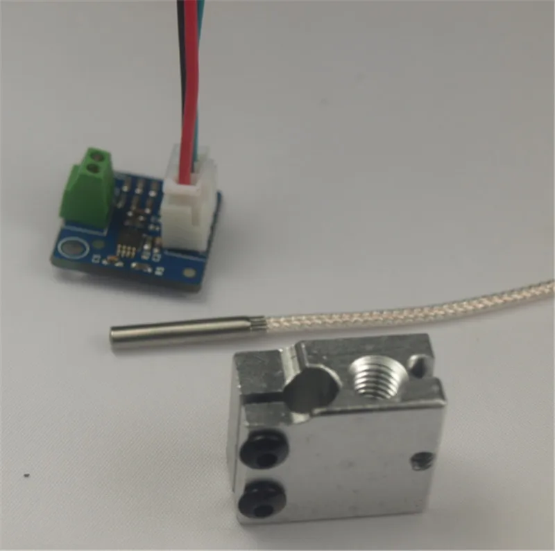 Reprap Prusa i3 Volcano PT100 upgrade kit for DIY 3D printer PT100 temperature sensor Volcano heater block Reprap Prusa i3 Volcano PT100 upgrade kit for DIY 3D printer PT100 temperature sensor Volcano heater block