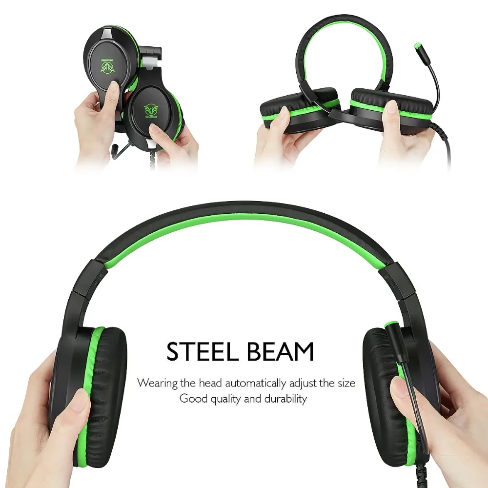 Музыка Earphone3.5mm игровая гарнитура для Xbox One PS4 проводной Регулируемый мягкий за