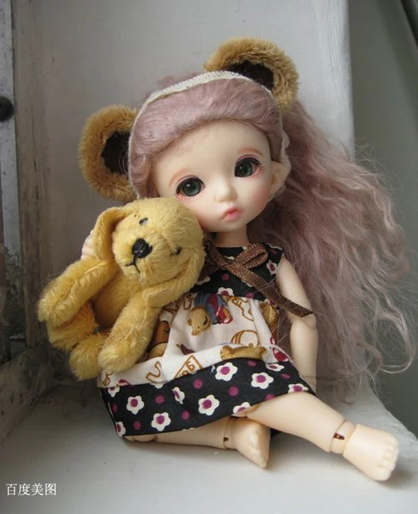 Смоляная кукла BJD 1/8 Бонни для маленьких девочек и мальчиков куклы с свободными