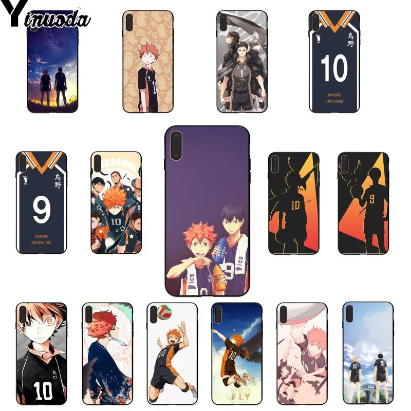 Yinuoda Haikyuu Hinata атака аниме Новинка чехол для телефона Fundas Apple iPhone 8 7 6 6S Plus X XS MAX 5 5S SE XR