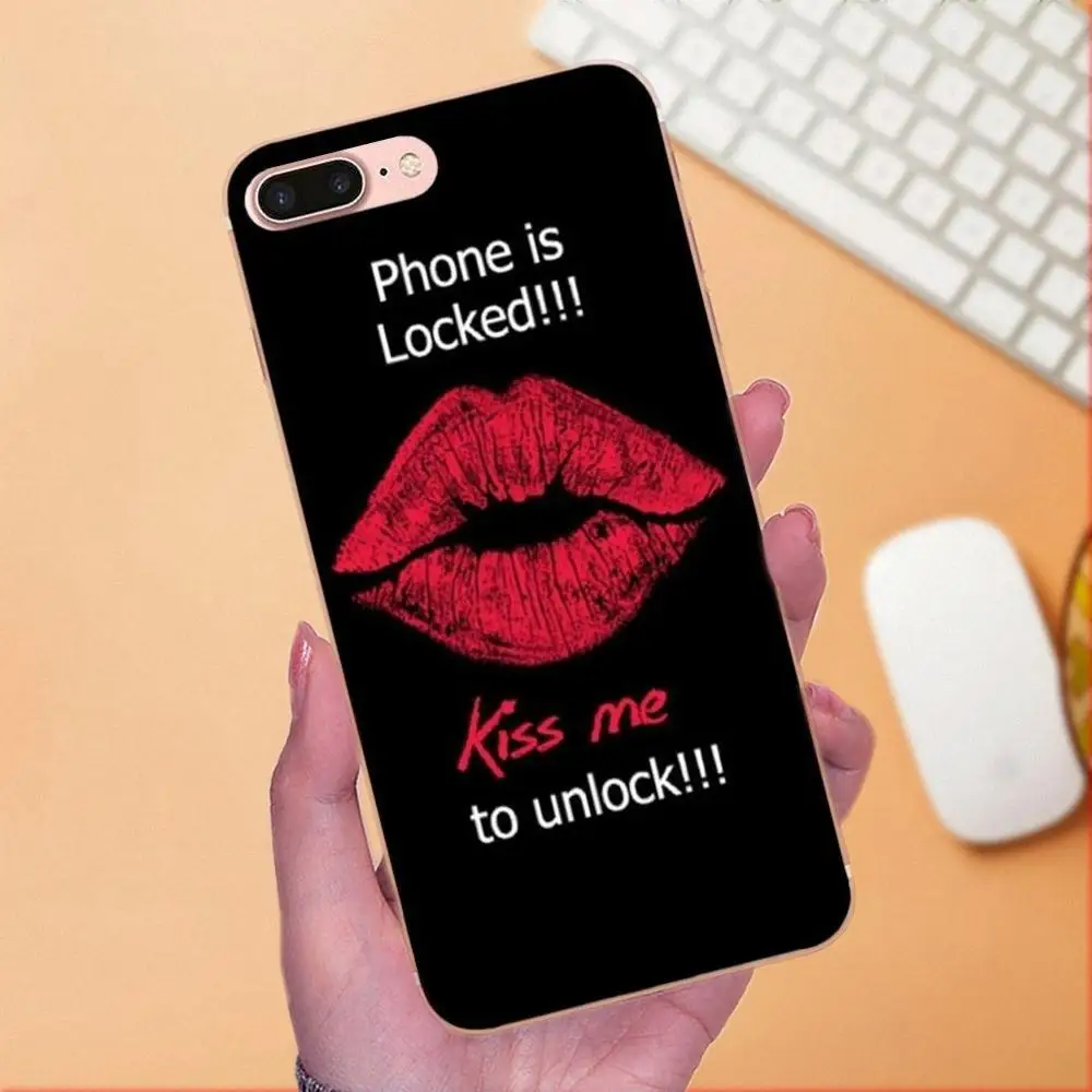 Для Galaxy Grand Alpha G850 Core2 Prime S2 I9082 A3 A5 A7 On5 On7 2015 2016 2017 роскошная ТПУ помада Kiss Me Lips Rouge Top |