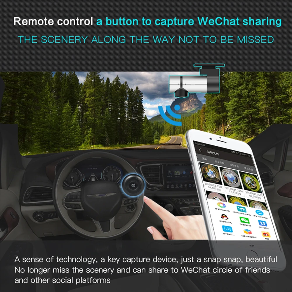 G6-2S Mini WIFI Автомобильный видеорегистратор APP беспроводные видеорегистраторы 1080P