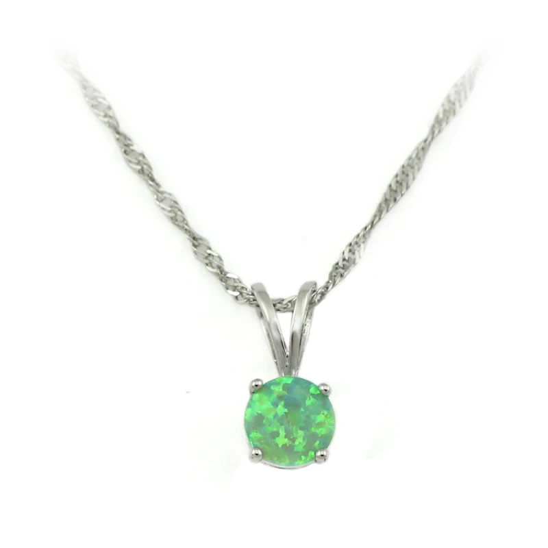 Подвеска HAIMIS OP434 с зеленым опаловым покрытием|pendant woman|pendant greenpendant opal |