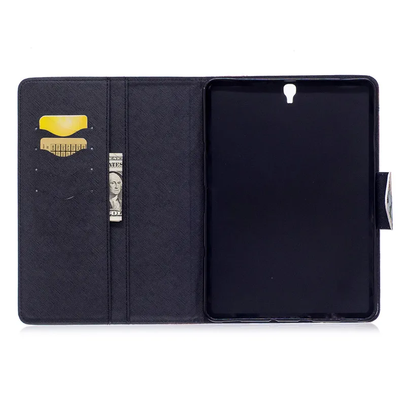 Wekays For Samsung Tab S3 9.7&quot T820 Cartoon Cat Leather Fundas Case Galaxy 9.7 inch T825 SM-T820 Cover Cases | Компьютеры и офис