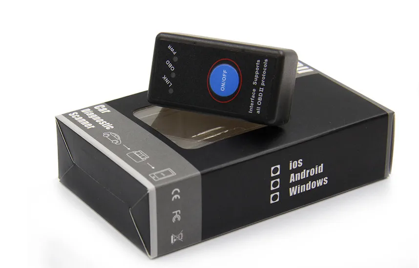 2019 Новый мини ELM 327 Bluetooth 4 0 с Мощность переключатель ELM327 V1.5 25K80 для IOS Android OBD2