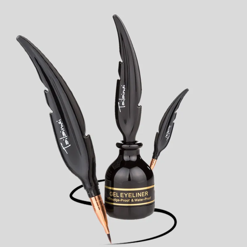Бренд Advanced Feather Black подводка-гель для глаз Подводка для глаз Вспышка матовый стойкий водонепроницаемое противообрастающее покрытие макияж для глаз 24 часа без макияжа