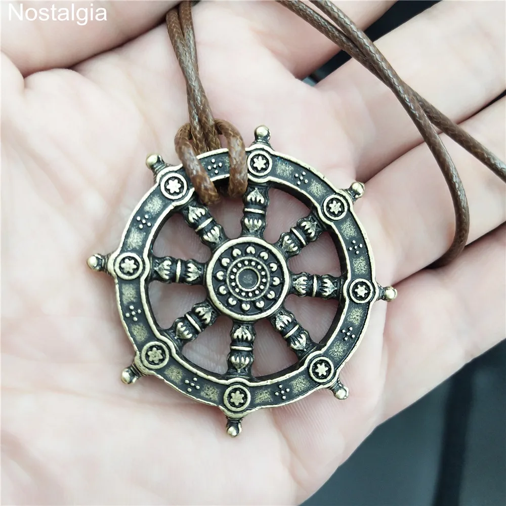 Религиозное колесо жизни буддистские ювелирные изделия Samsara Dharma амулет Будда