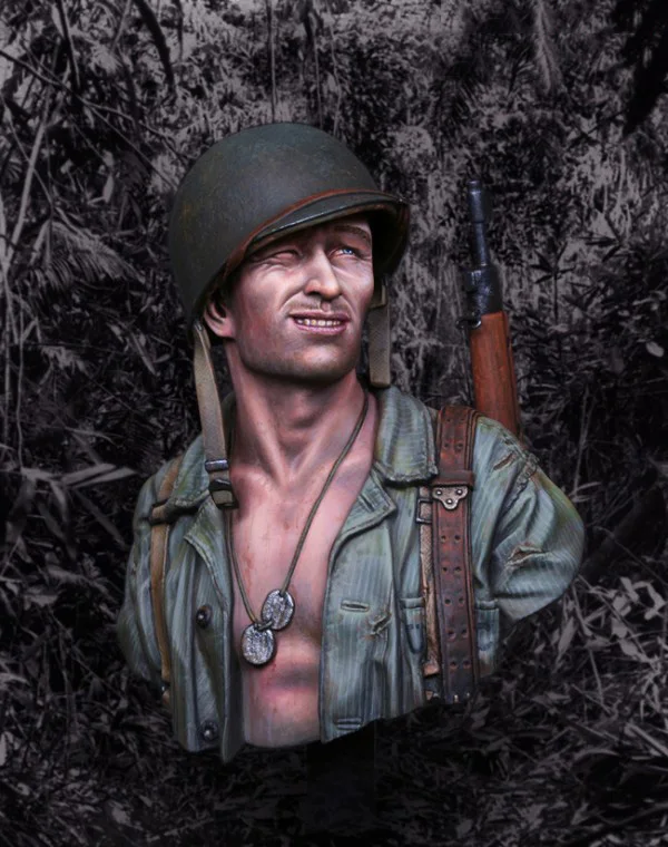 Неокрашенный комплект 1/10 1 е деление 1942 мужской бюст историческая Фигурка Набор