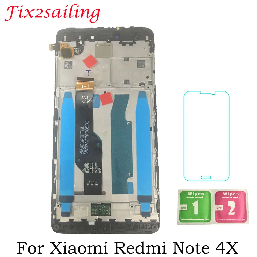 ЖК s для Xiaomi Redmi Note 4X дисплей + рамка сенсорного экрана 4 глобальная версия Snapdragon